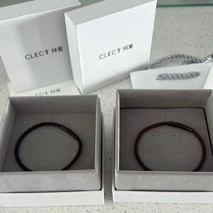 Men's Black and Brown Braided Bracelets